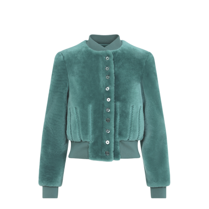 MAYFEYR - Alexander Mcqueen - Cropped Shearling Bomber Jacket - 876466Q5AR0