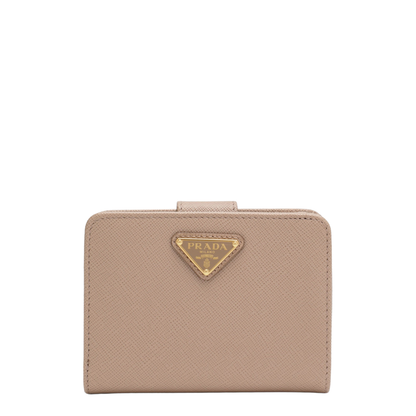 MAYFEYR - Prada - Powder Saffiano Leather Small Continental Wallet - 1ML018QHHF0236