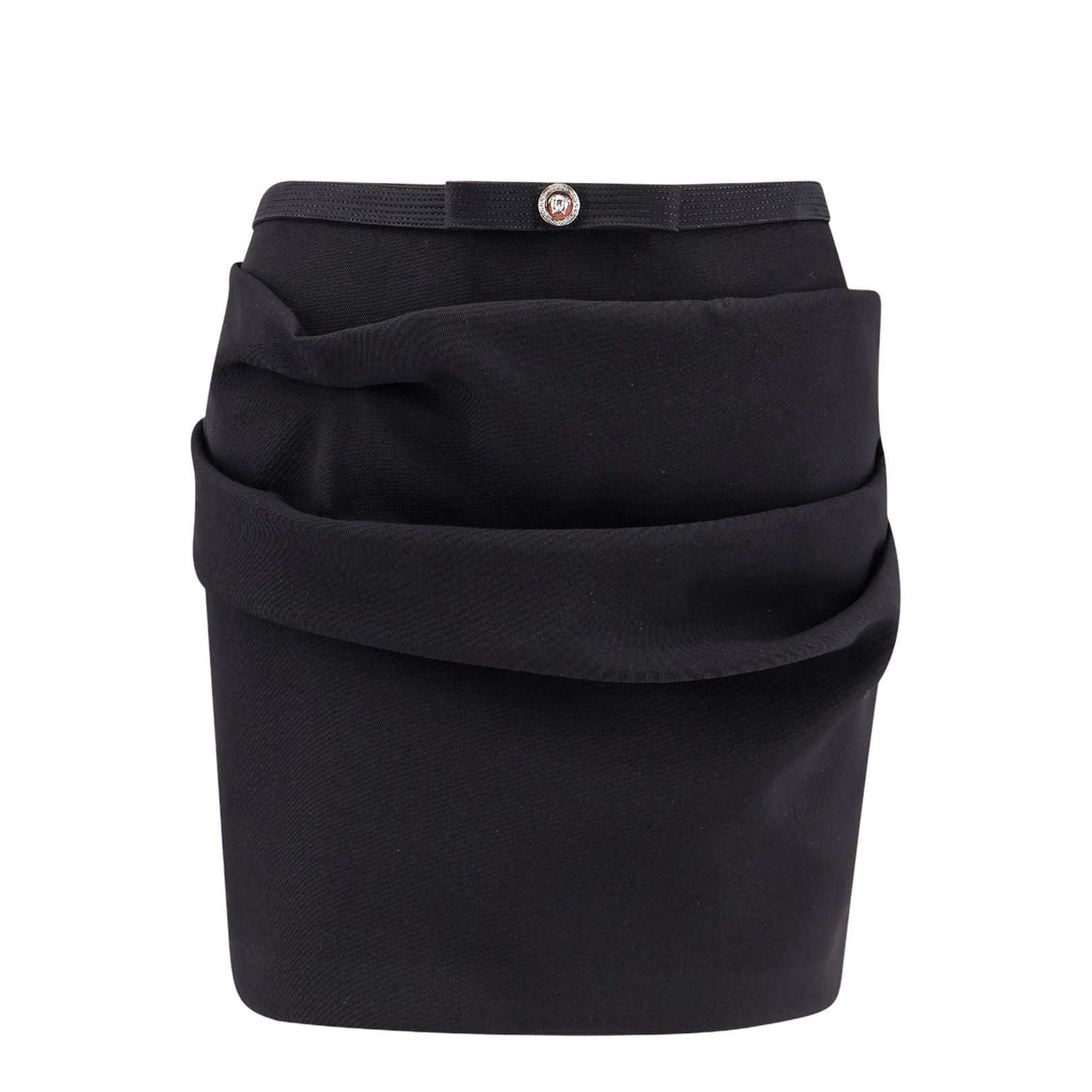 Responsible Wool Mini Skirt With Medusa Detail