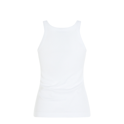 White Top with Logo Patch