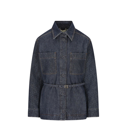 MAYFEYR - Fendi - Go-To Denim Shirt Jacket With Quilted Motif - FLF677AW82