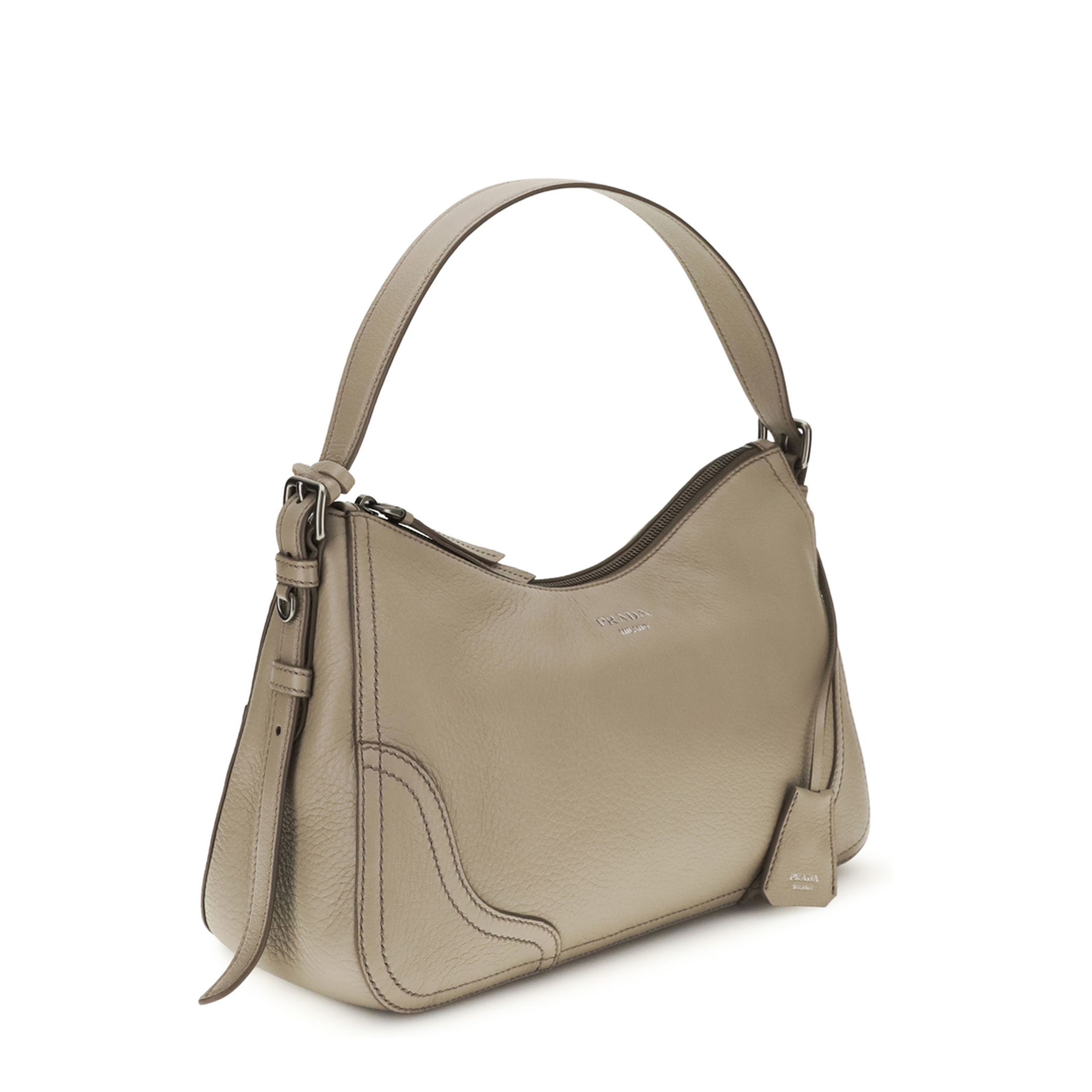 MAYFEYR - Prada - Aimée Large Shoulder Bag In Leather - 1BC2802HIK