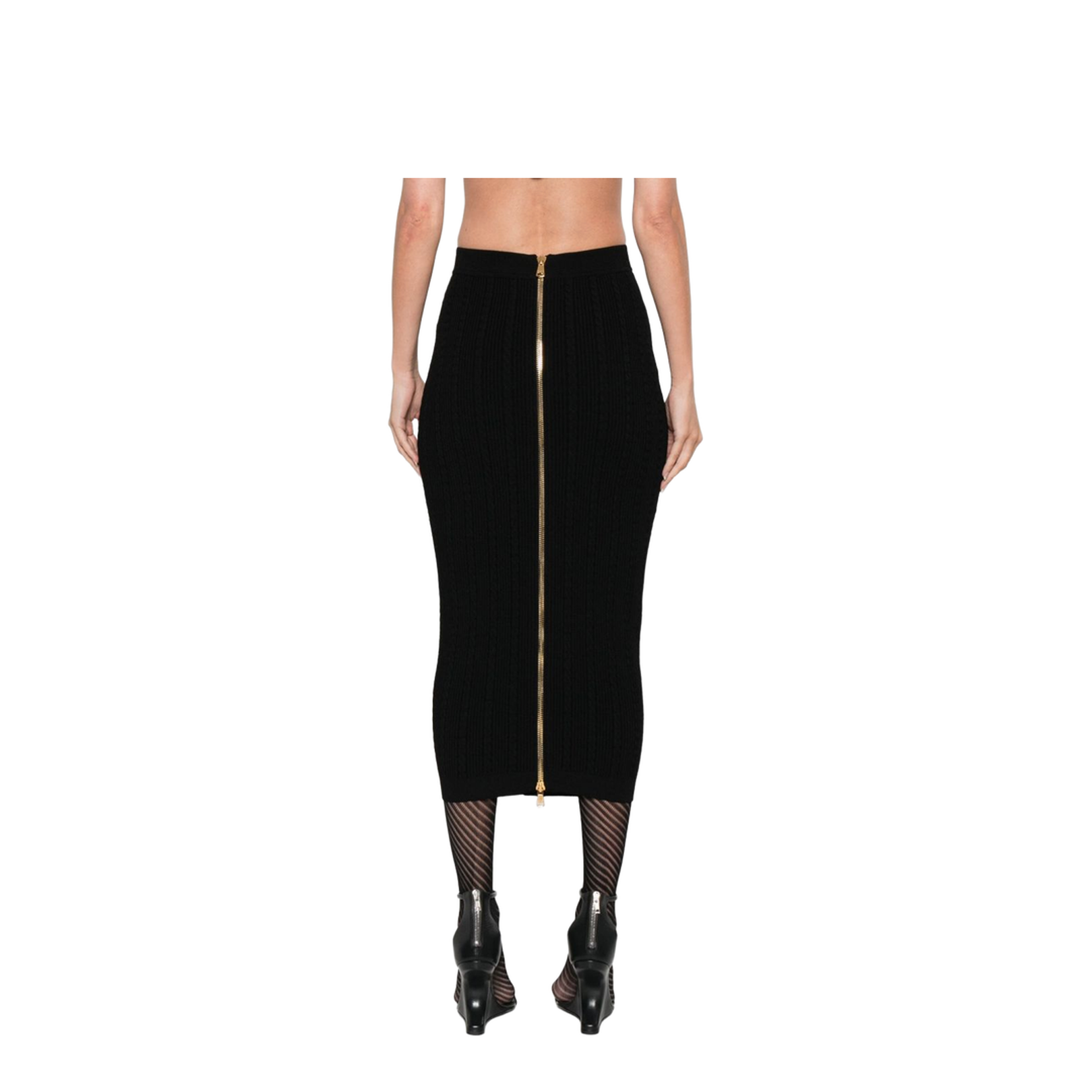 Buttoned Long Skirt