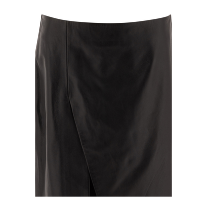 MAYFEYR - Loulou Studio - Leather Midi Skirt - EKAREBLACK