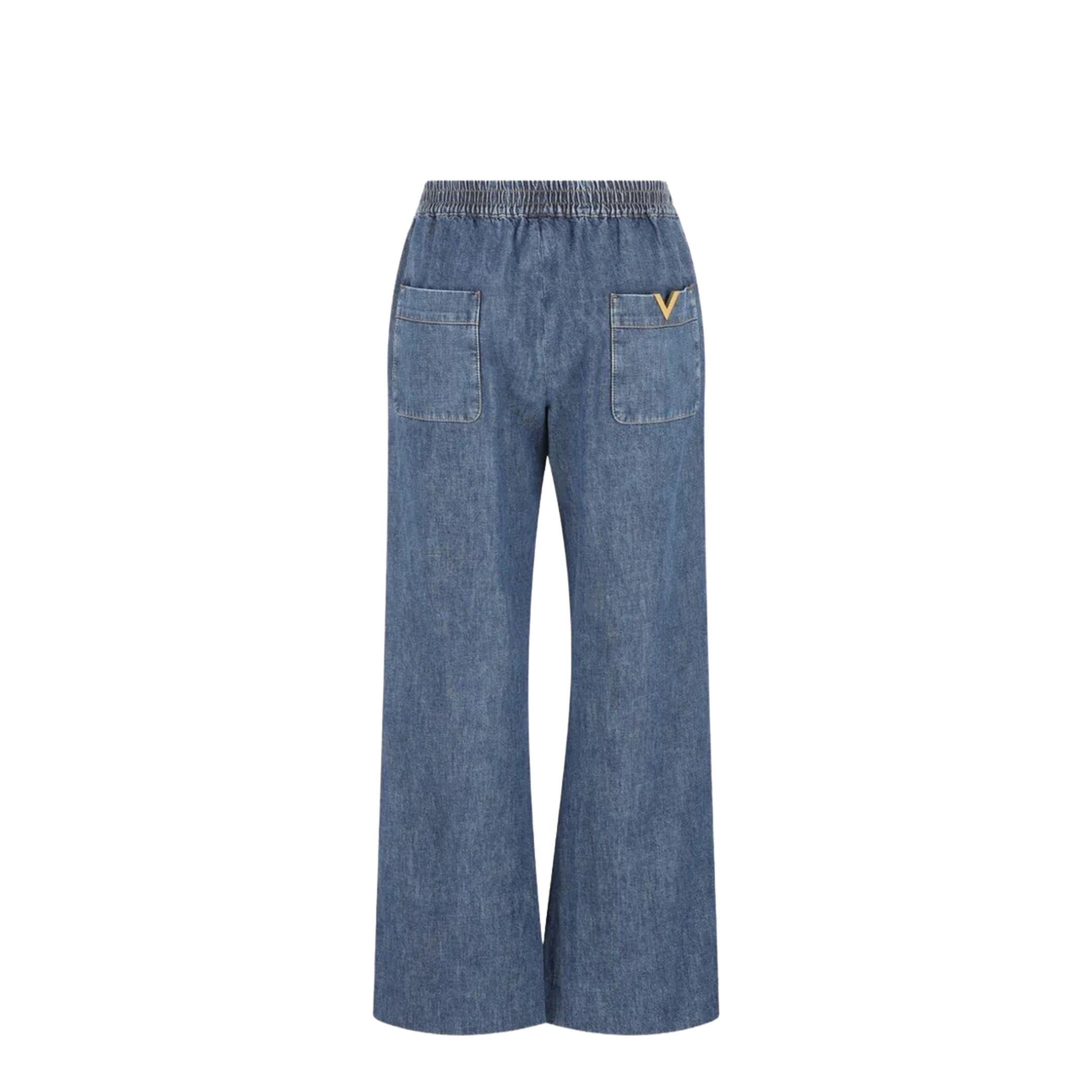 MAYFEYR - Valentino - Tassel-Detail Wide-Leg Jeans - BDD21K9YA