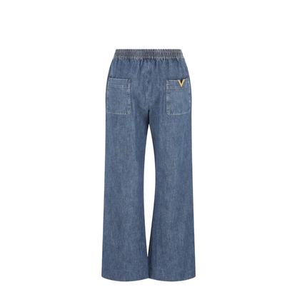 MAYFEYR - Valentino - Tassel-Detail Wide-Leg Jeans - BDD21K9YA