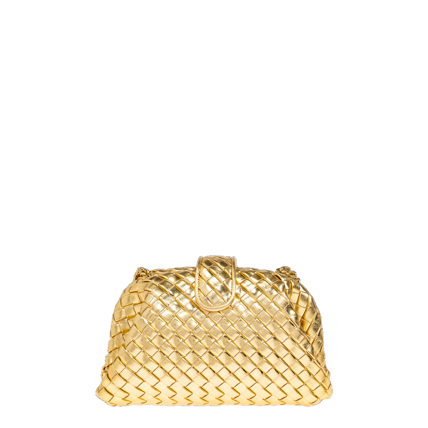Lauren 1980 Gold Leather Clutch
