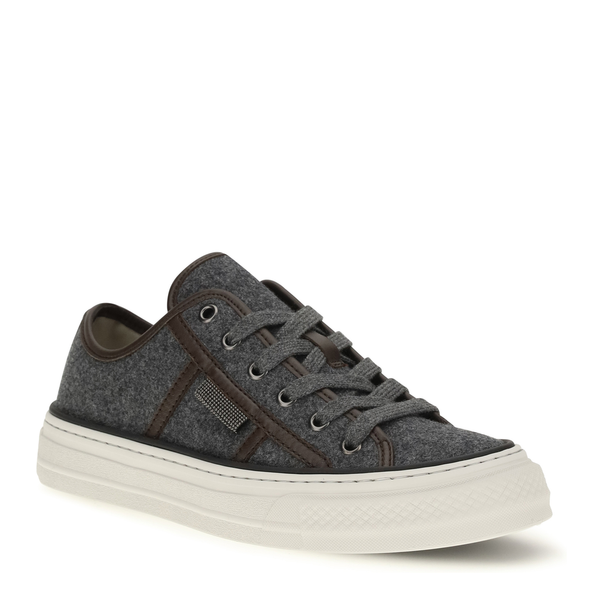 MAYFEYR - Brunello Cucinelli - Suede Sneakers With Shiny Tab - MZ38G3328PC004