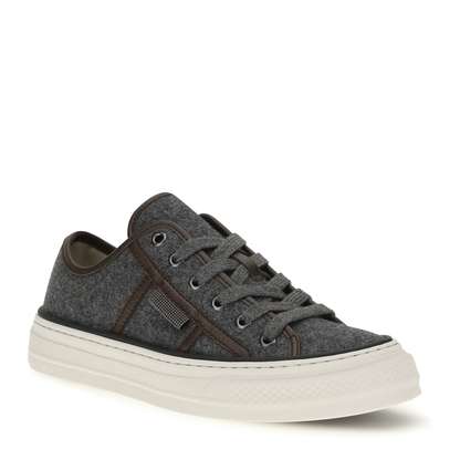 MAYFEYR - Brunello Cucinelli - Suede Sneakers With Shiny Tab - MZ38G3328PC004