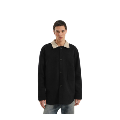 MAYFEYR - 1989 STUDIO - Shirt Jacket In Blue Wool - F04MBB005FAB0016200