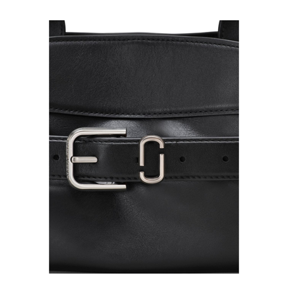 Dakota Small Leather Satchel - Black