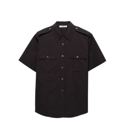 MAYFEYR - Prada - Short-Sleeved Poplin Utility Shirt - P411JSOOO1XV2F0002