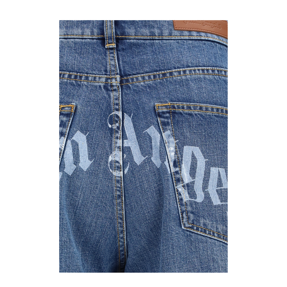 MAYFEYR - Palm Angels - Wide Leg Jeans With Back Logo - PAMYA001DN0014444
