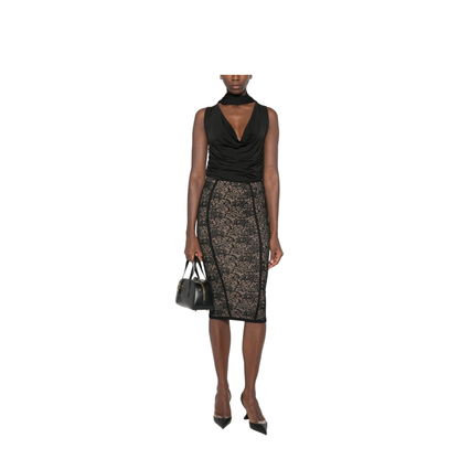 MAYFEYR - Elisabetta Franchi - Skirts Black - GK12Q66E2FR9