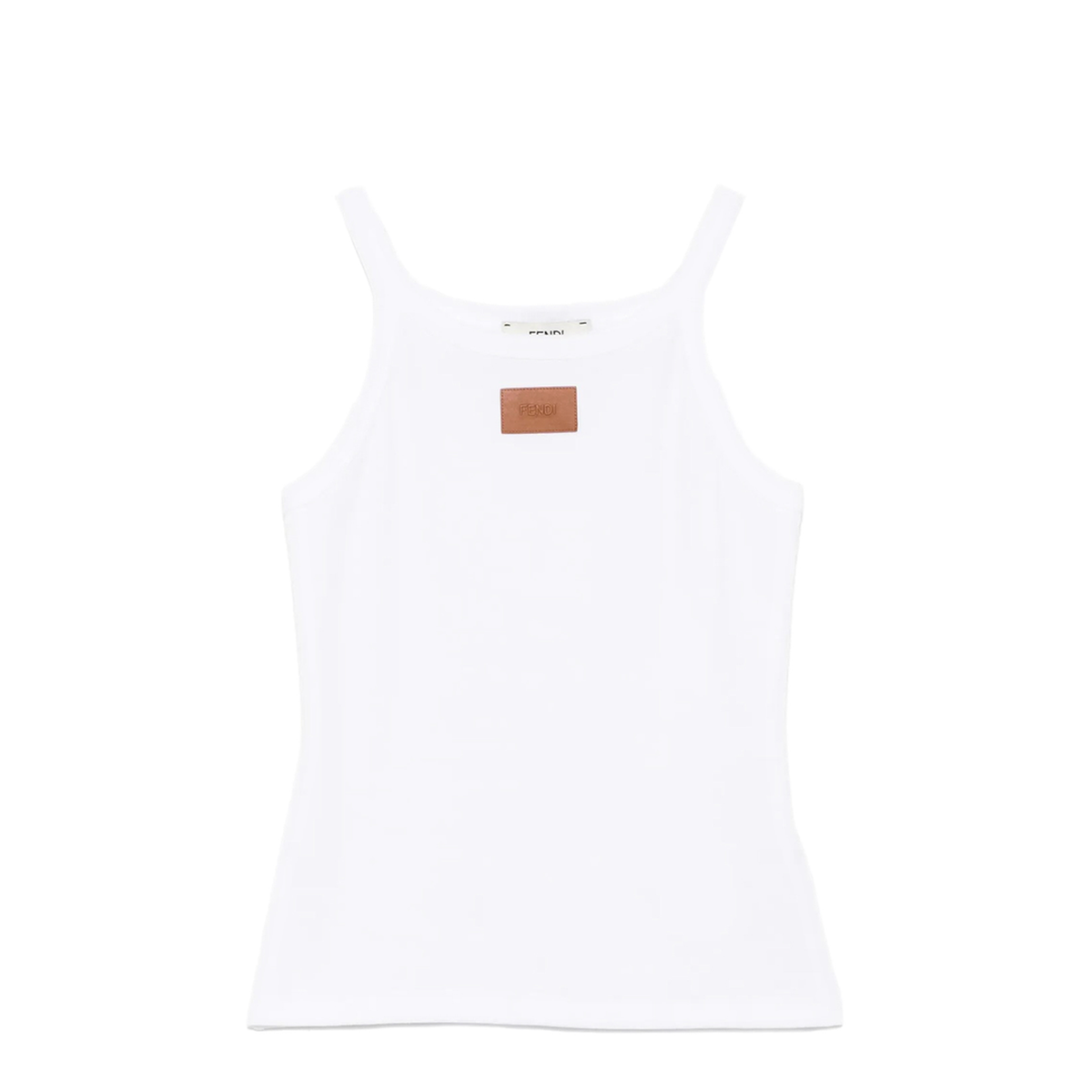 White Top with Logo Patch
