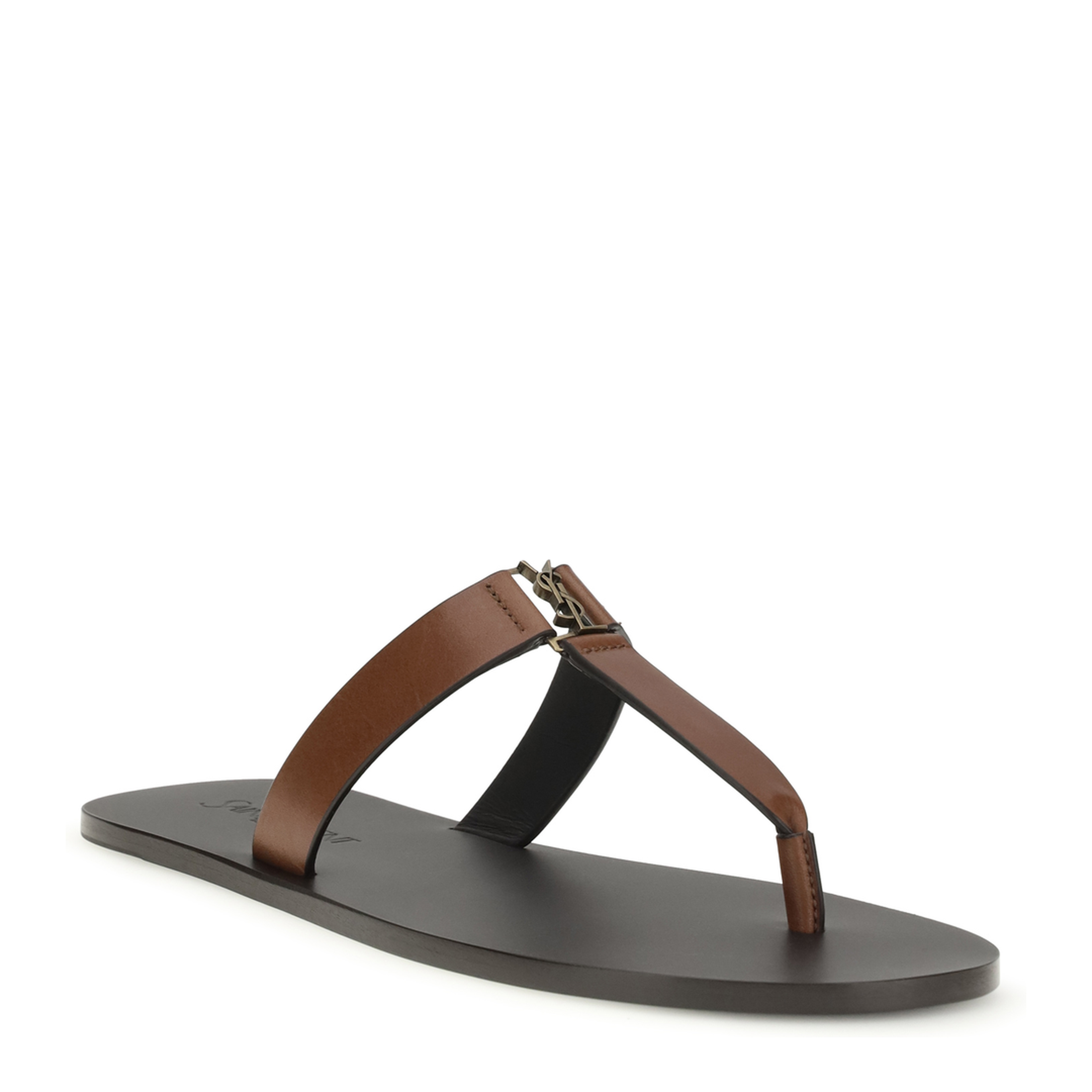 MAYFEYR - Saint Laurent - Leather Thong Sandals - 825294DWETT