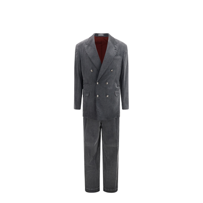 MAYFEYR - Brunello Cucinelli - Ribbed Double Breasted Suit - MV4509CPN2C022
