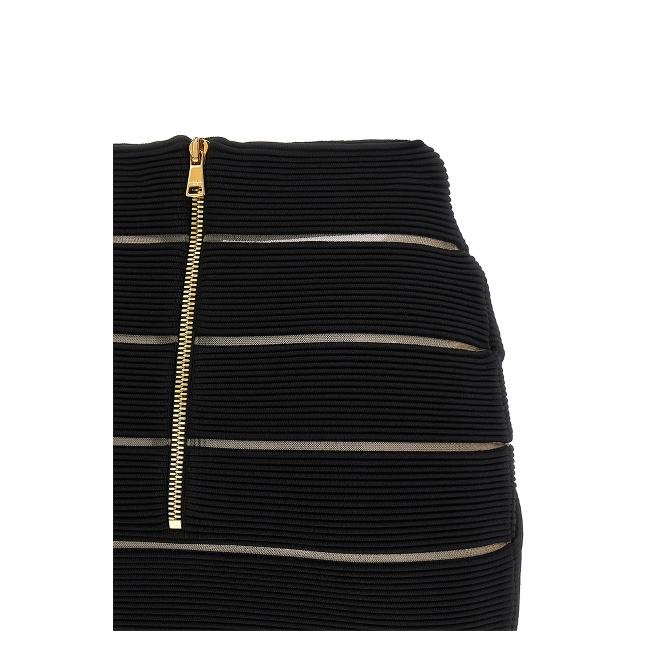 V-Shaped Waist Skirt Black