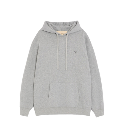 MAYFEYR - Valentino - Cotton Hoodie With Vlogo Embroidery - VMF30KBMN