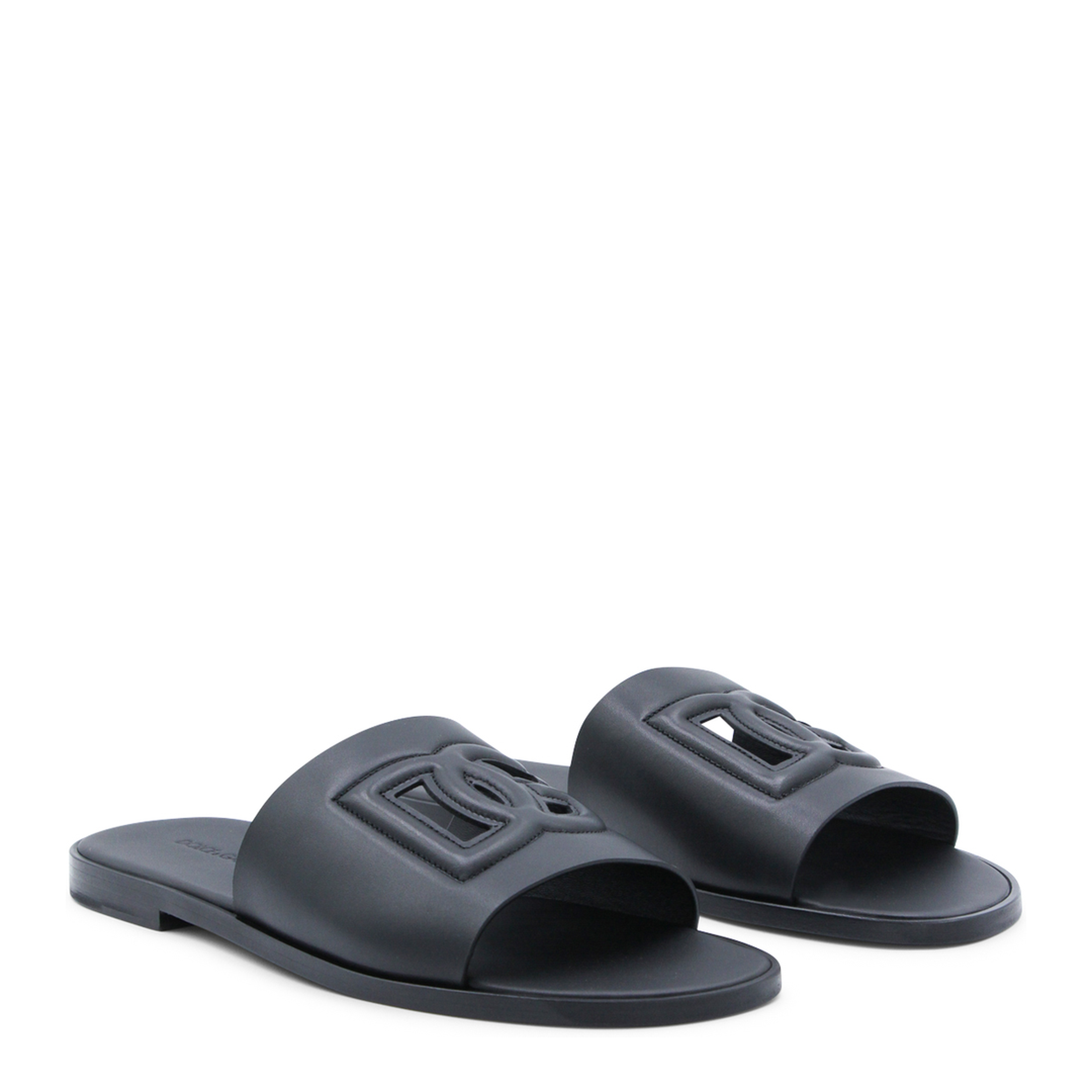 Leather Slide with Logo