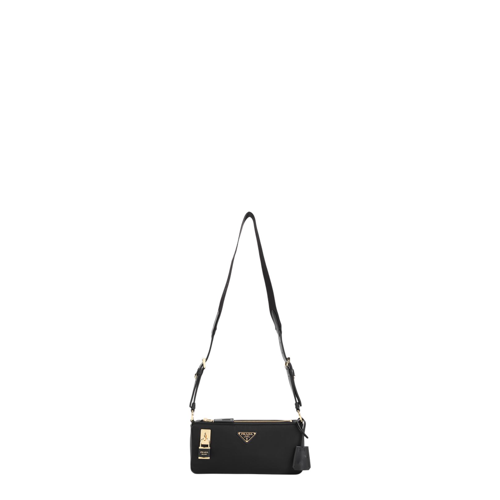 Black Re-Nylon Crossbody Bag