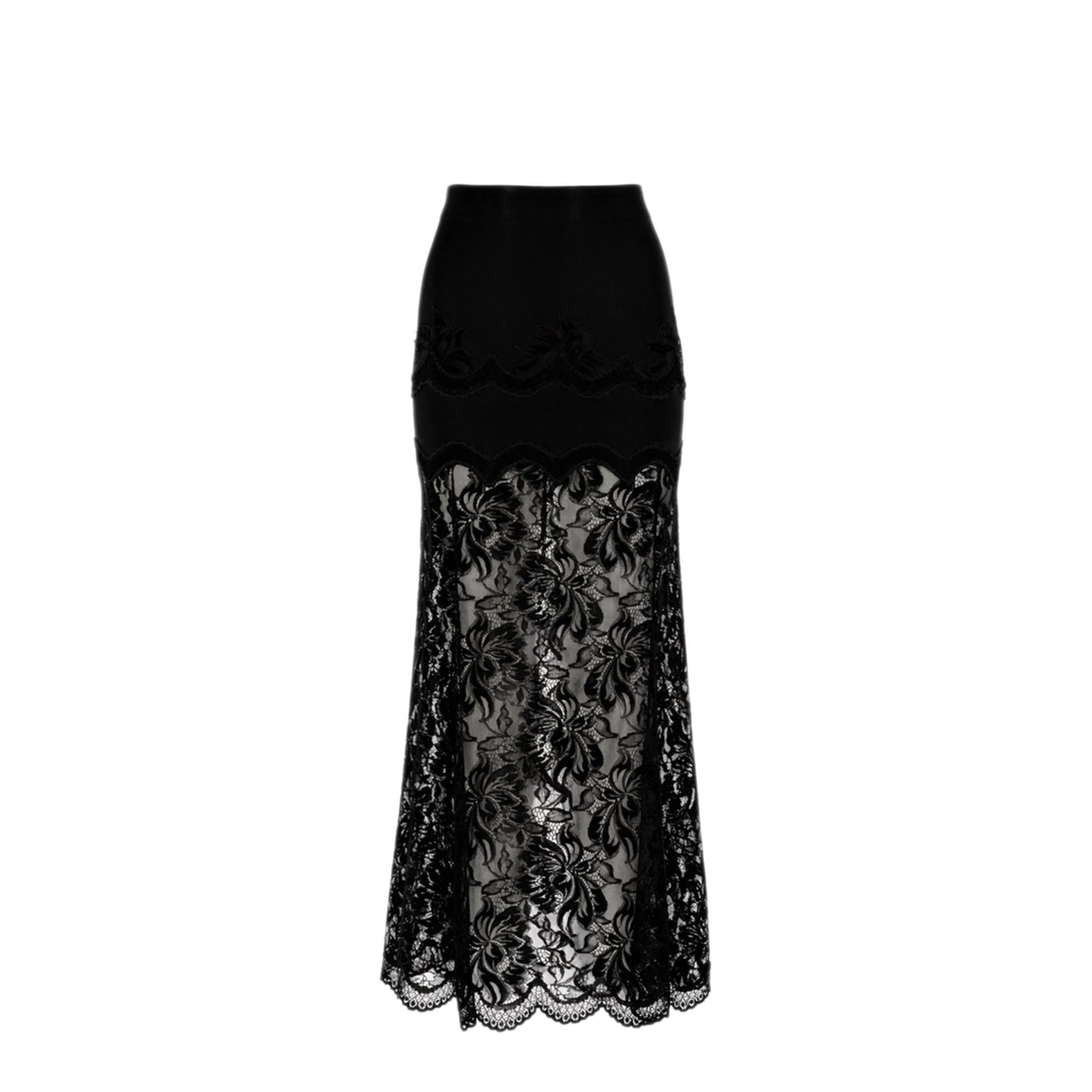 MAYFEYR - RABANNE - High Waist Black Midi Skirt - 26PJJU021PA0170P001