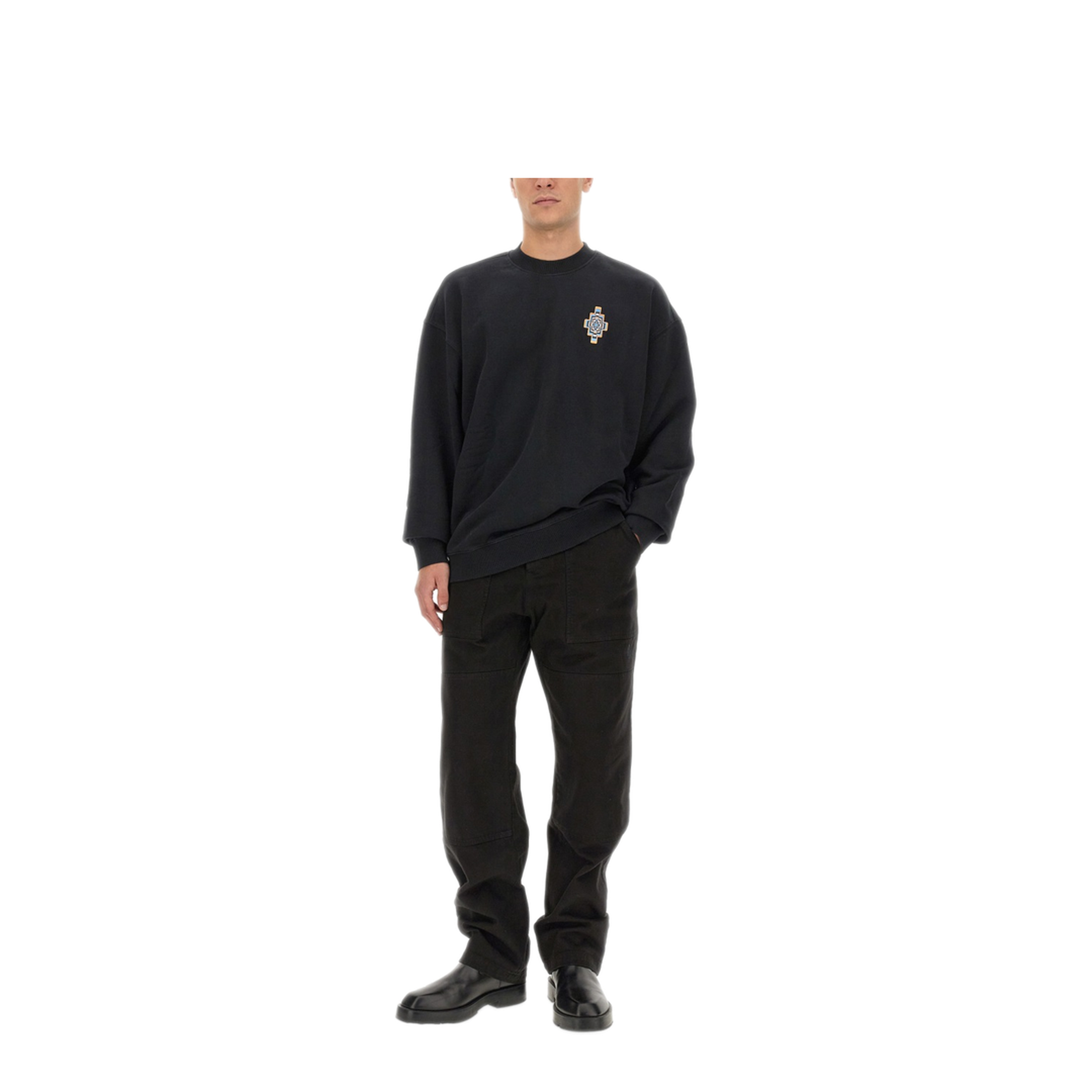 MAYFEYR - MARCELO BURLON COUNTY OF MILAN - Optical Cross Sweatshirt - CMBA097F23FLE0021033