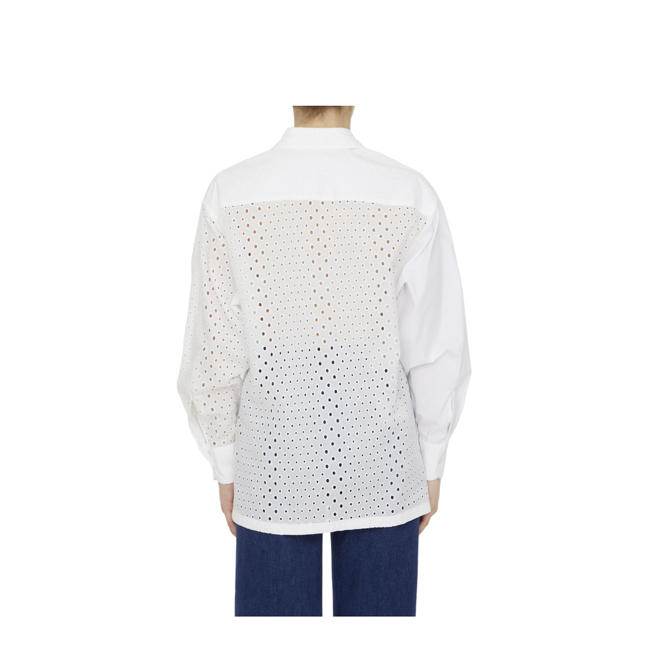 Broderie Anglaise Cotton Shirt