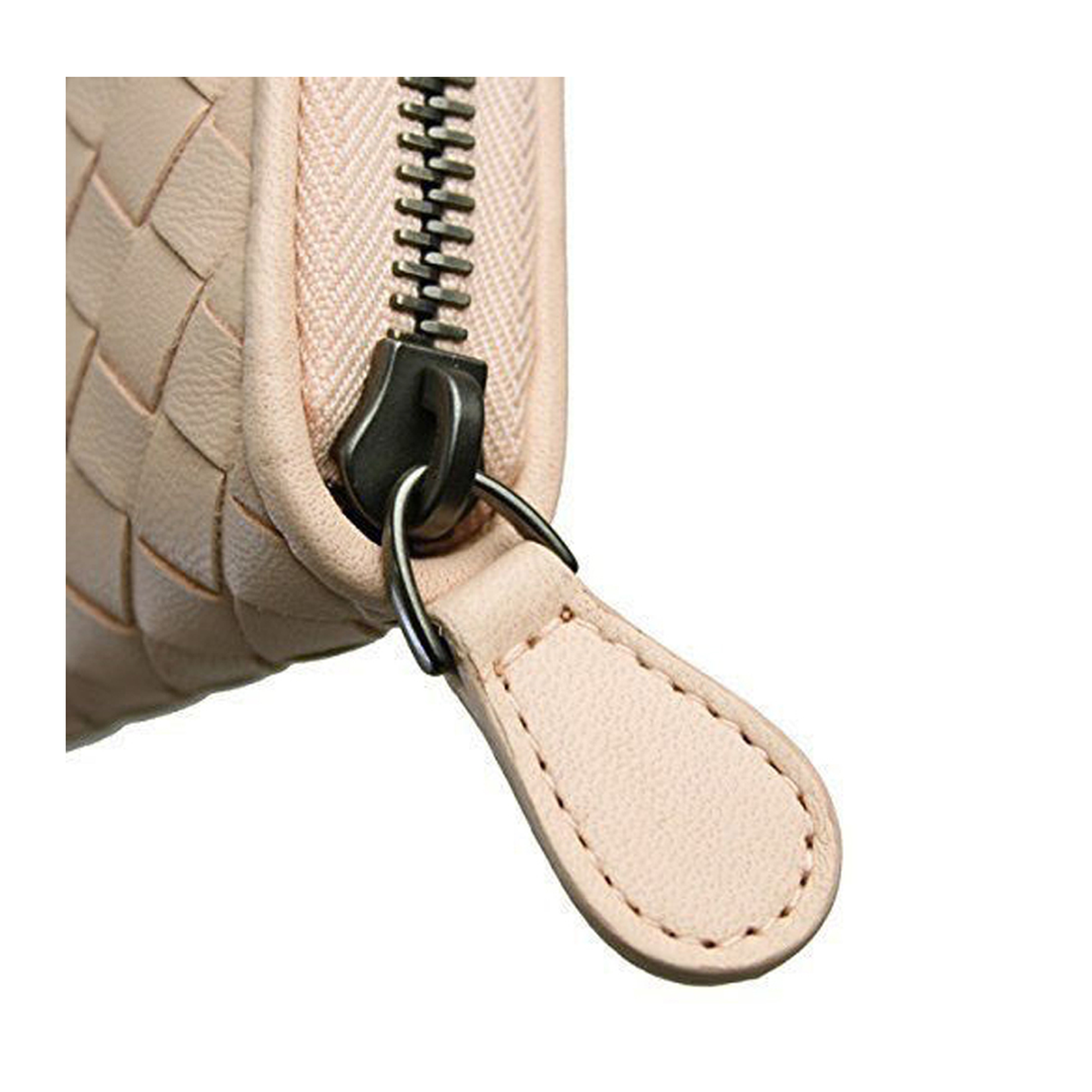 Intrecciato Leather Wallet - Beige