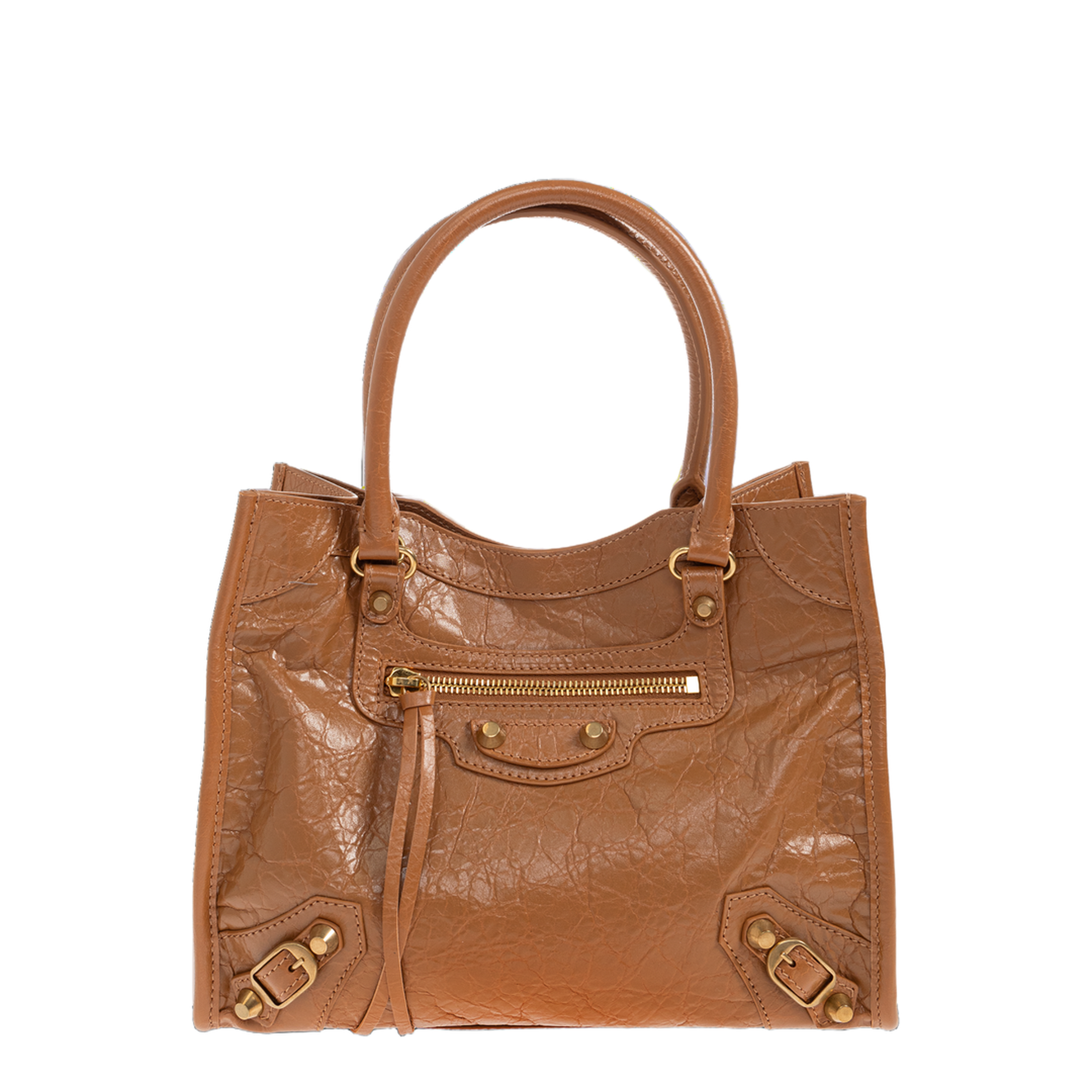Le City Mini Arena Lambskin Bag - Camel