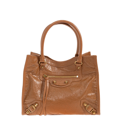 Le City Mini Arena Lambskin Bag - Camel