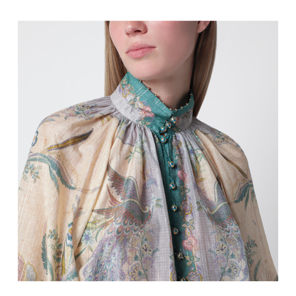 MAYFEYR - Zimmermann - Cream Cotton And Silk Indra Shirt - 4538TSS262COCS