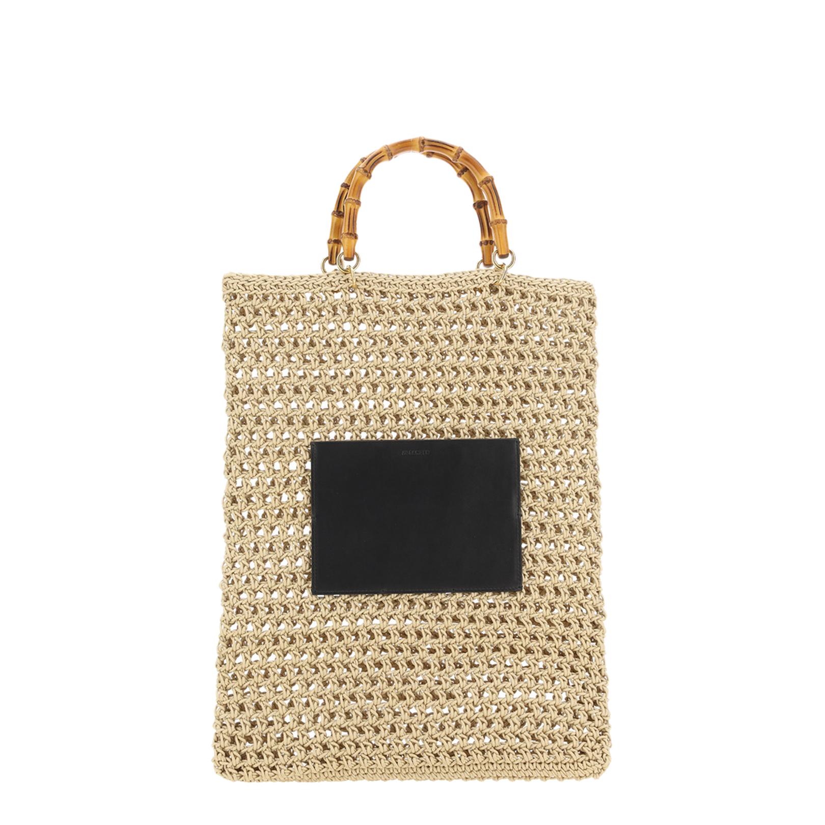 Beige Rope Medium Shopping Bag