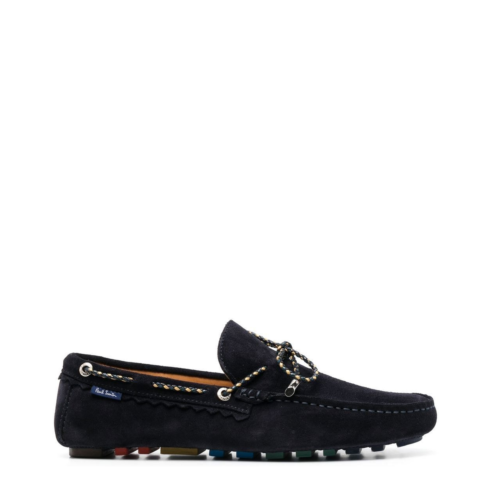 Rope-Detail Suede Loafers