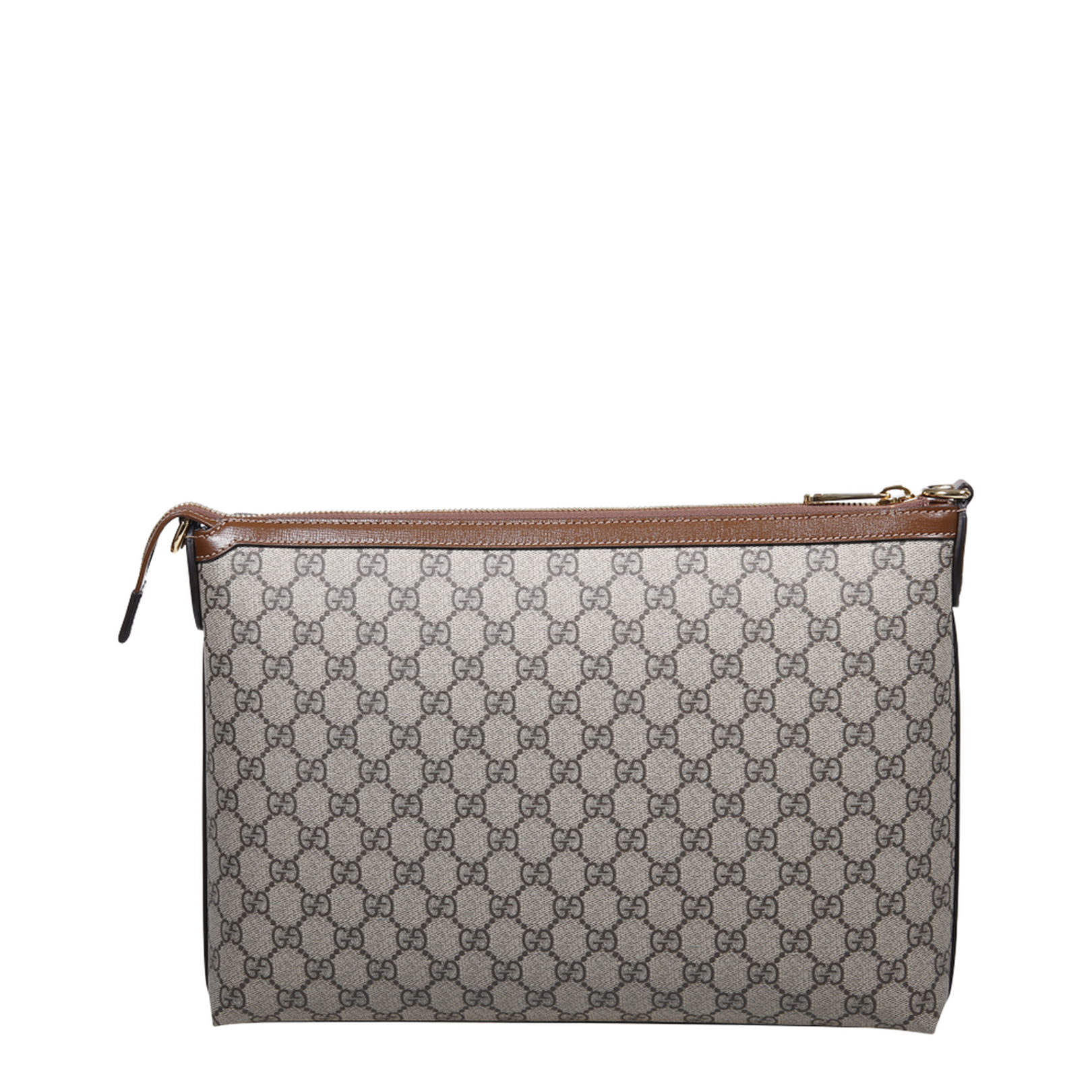 Small Canvas Bi-Color Pouch - Gray