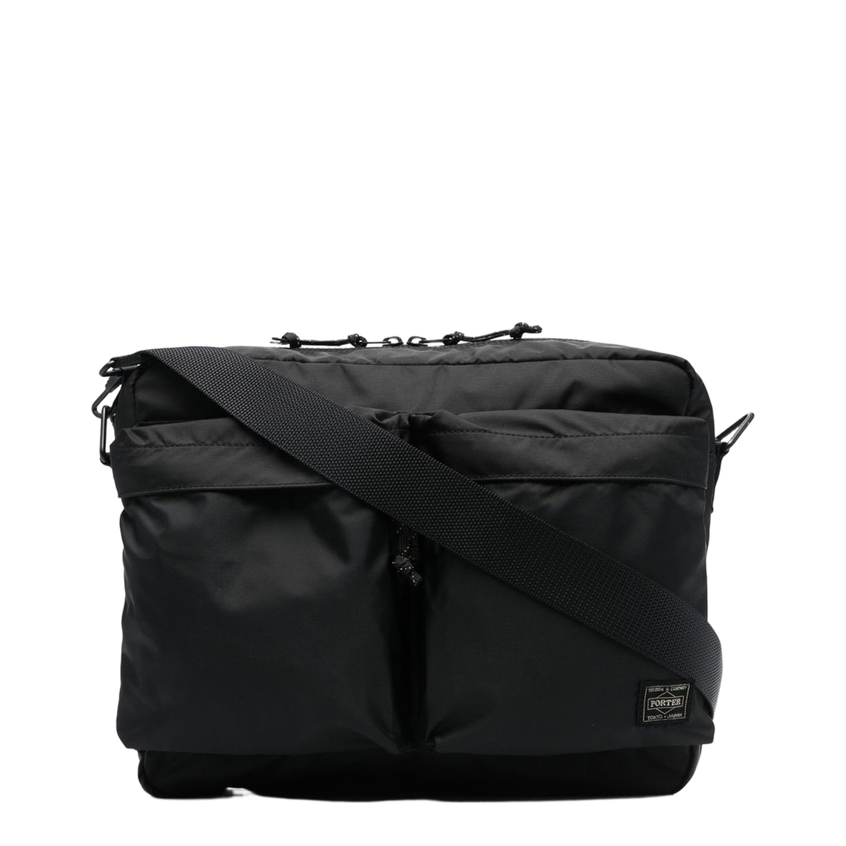FORCE Nylon Shoulder Bag - Black