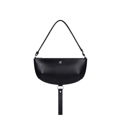 Holy Eclipse Medium Calf Leather Shoulder Bag - Black