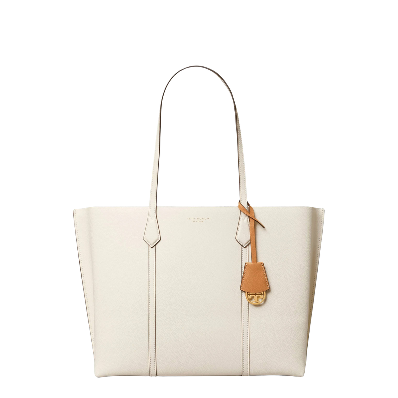 Textured Leather Double T Tote