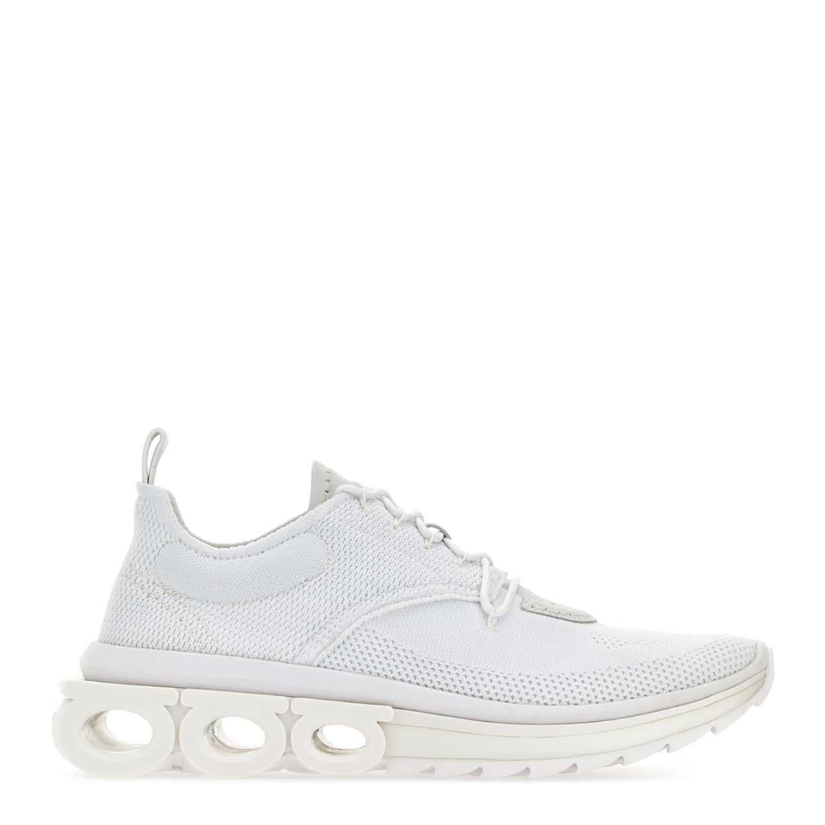 MAYFEYR - Ferragamo - White Tech Knit Nima Sneakers - 021285760648BIANCO