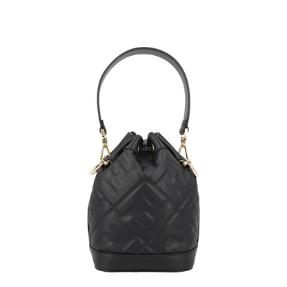 Mon Tresor Logo Embossed Bucket Bag