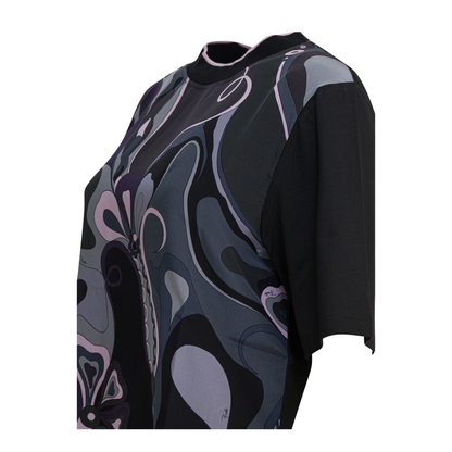 MAYFEYR - Pucci - Cotton Silk Crewneck T Shirt With Print - 5UTP005U983999