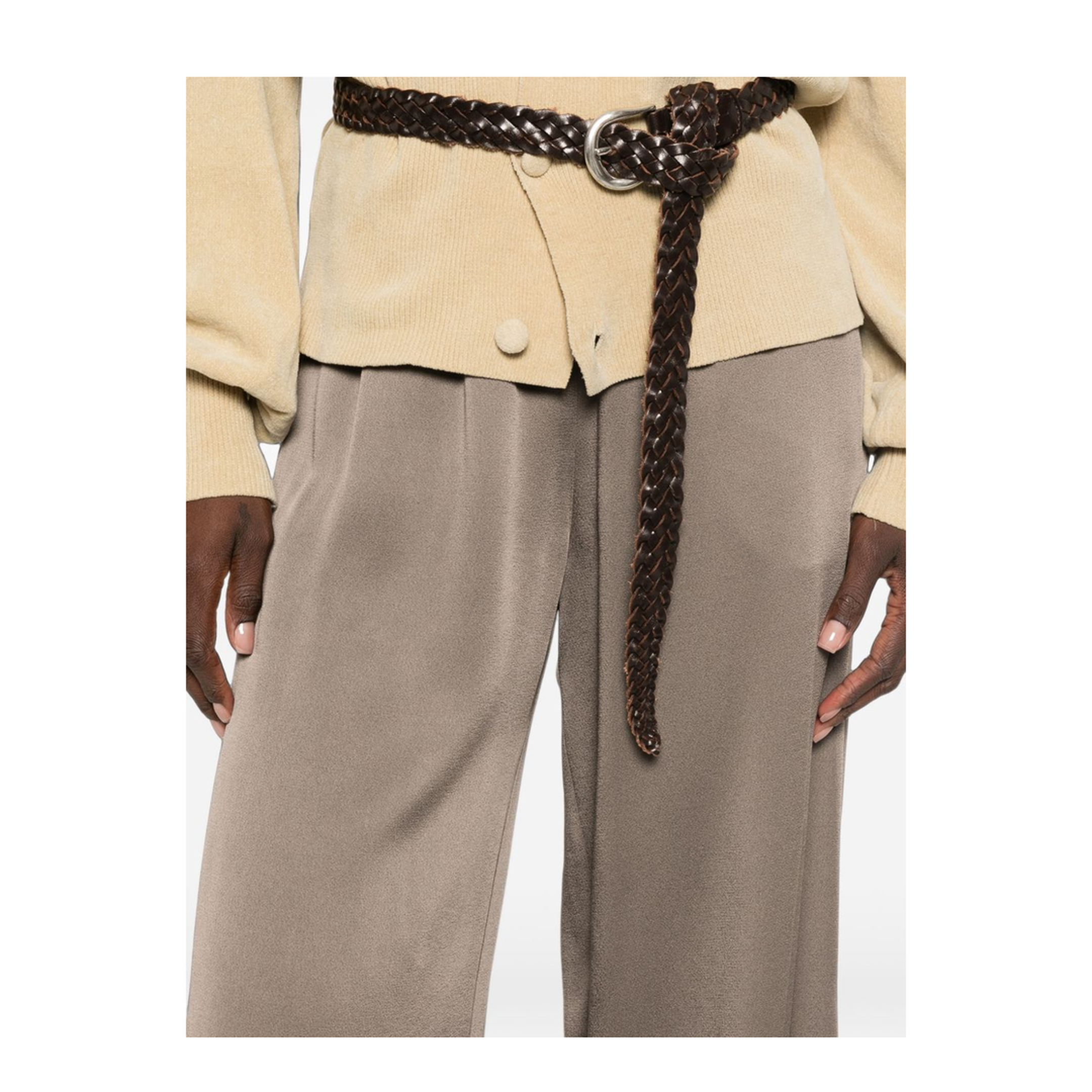 MAYFEYR - Fabiana Filippi - Trousers Brown - PAD216F291D9821276