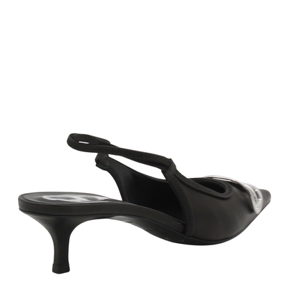 D-Venus SB 40 Slingback Pumps Black