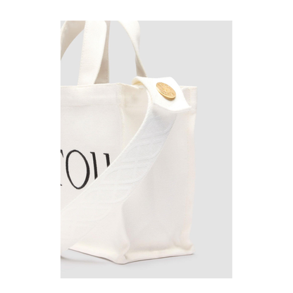 MAYFEYR - Patou - Small Tote In Cotton Canvas White - AC0440076001W