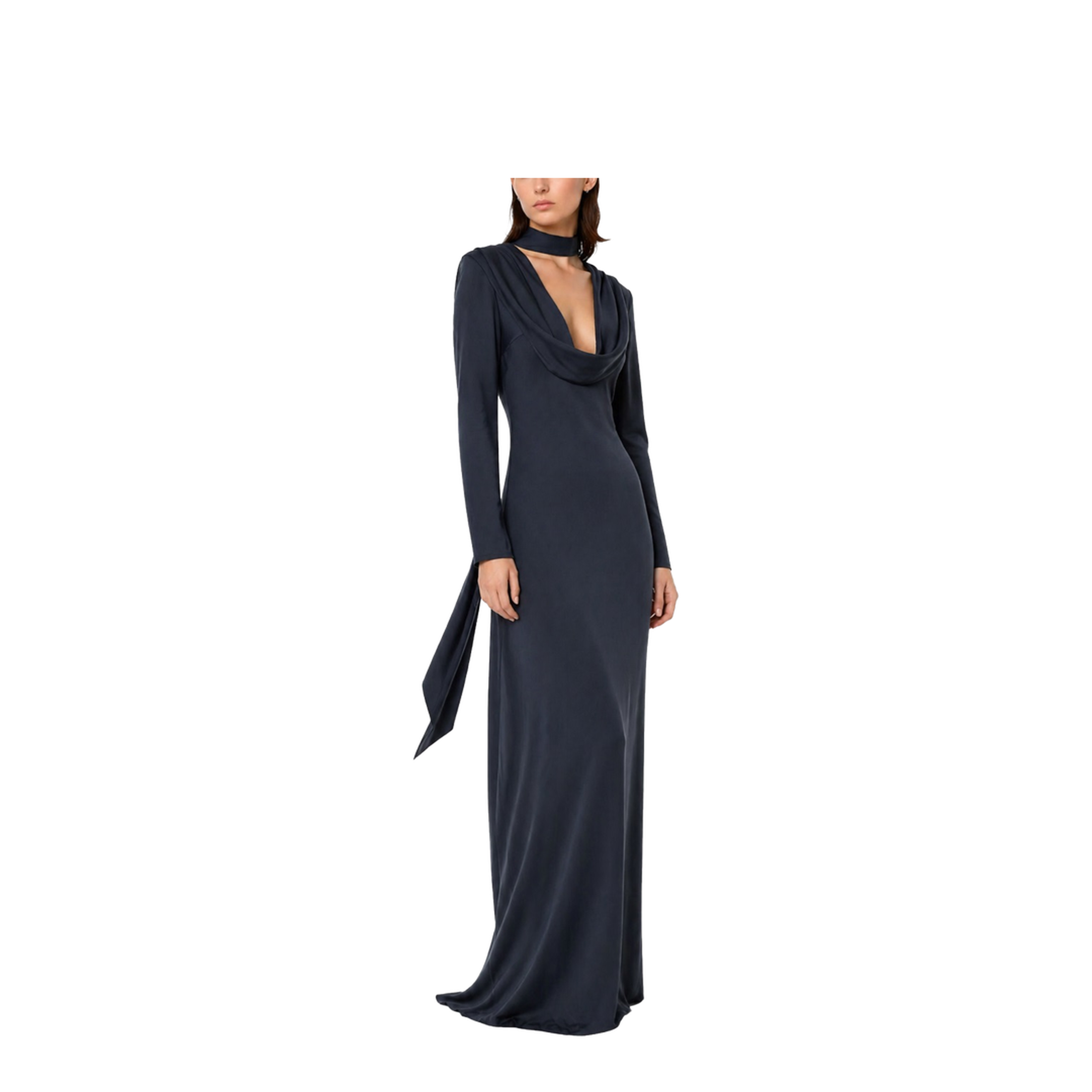 Long Draped Dress