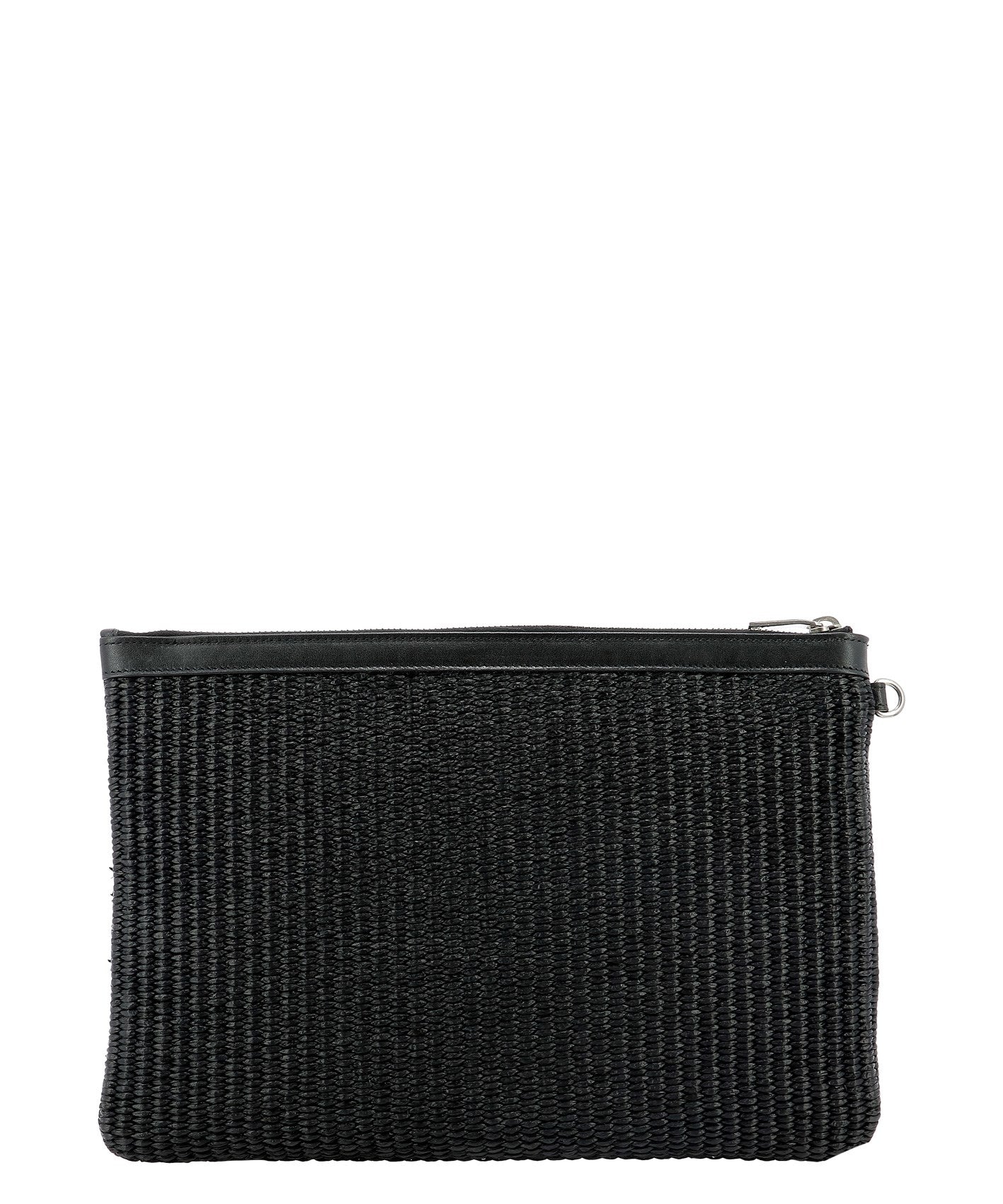 Black Raffia Clutch