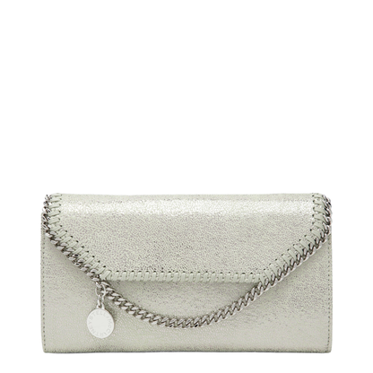 Falabella Medium Polyester Shoulder Wallet Bag - Light Lime Green