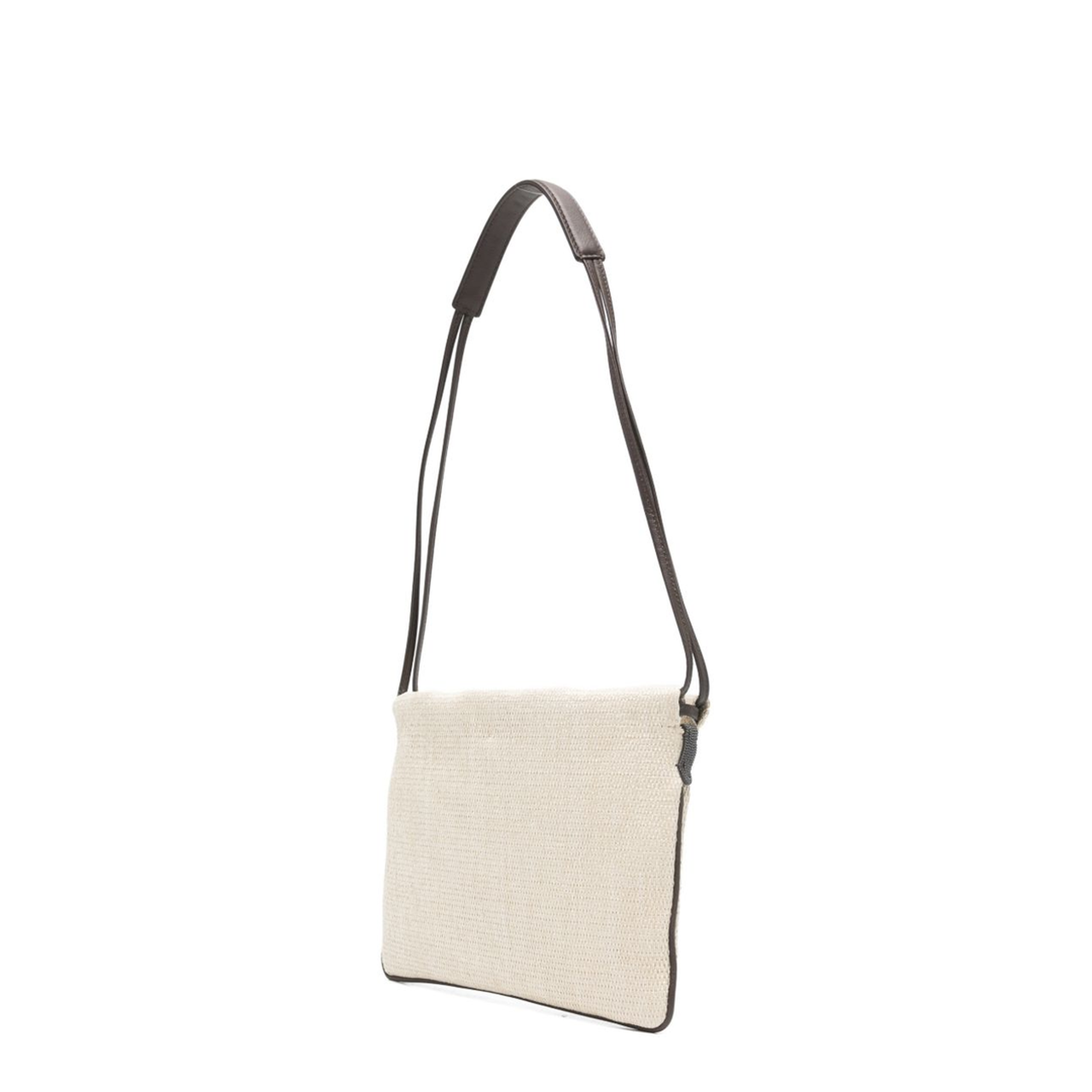 Canvas Shoulder Bag - Beige