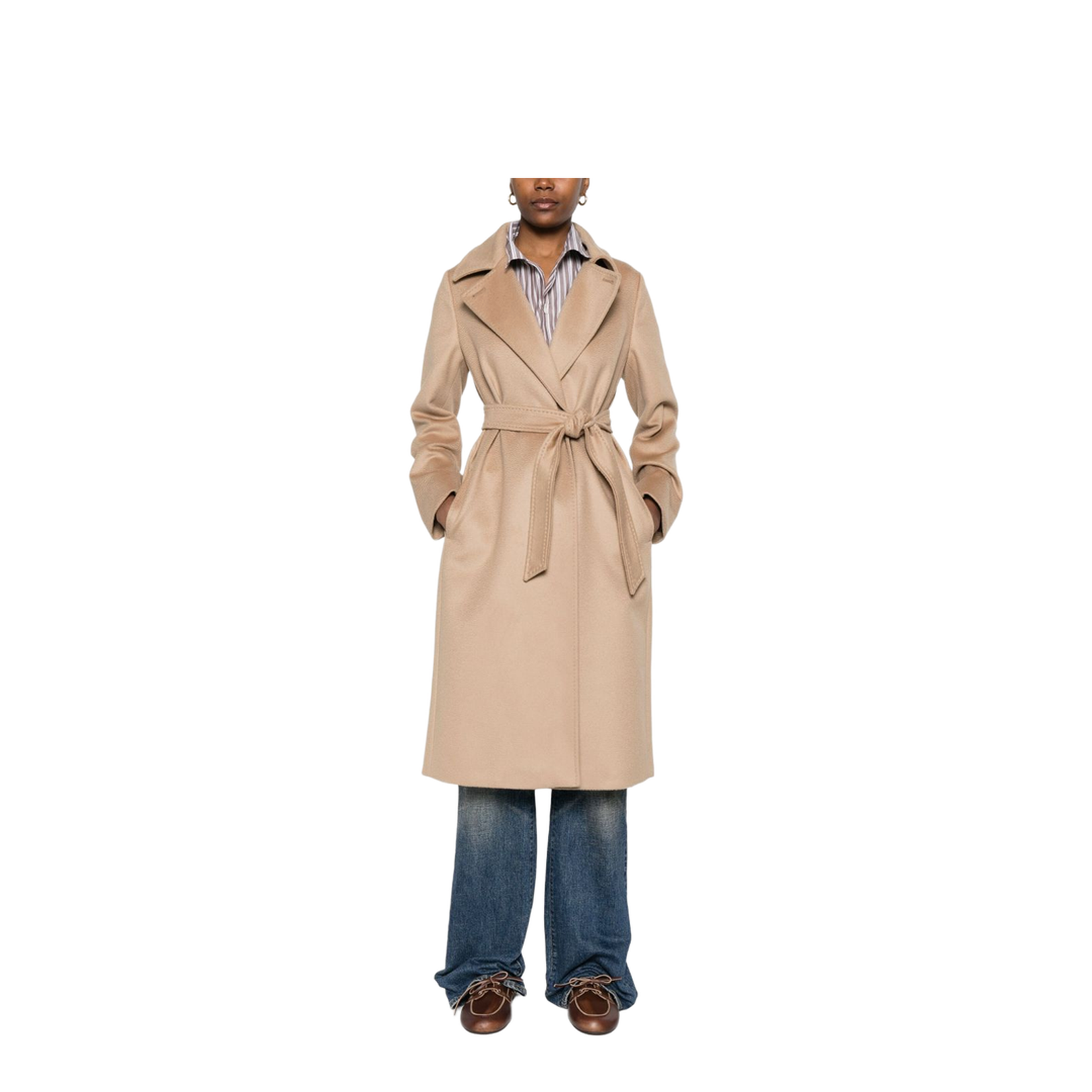 Wool Coat In Multi