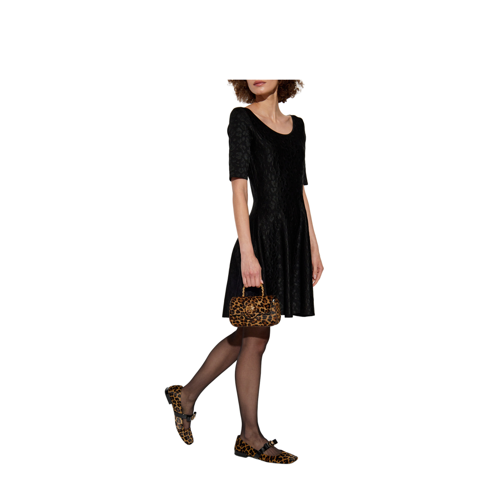 Jacquard Knit Mini-dress